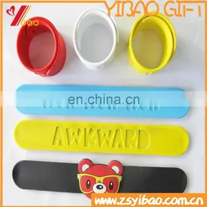 Silicone 100% Slap Bracelet /wristband Printing Custom Logo thumbnail-1