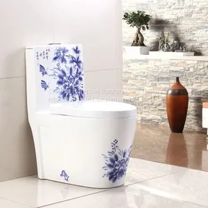 Bathroom Ceramic Golden New Design Luxury Modern Sanitary Ware wc Top Dual Flush Economic One Piece Toilet Bowl thumbnail-3