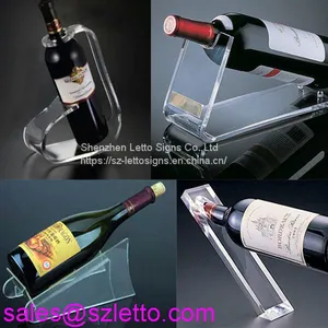 Hot Sell Bottle Holder Bar Acrylic Shelf For Wine thumbnail-4