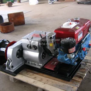 Diesel Engine Powered Winch; Pulling Motored Winch; Cable Pulling Motored Engine Winch thumbnail-3