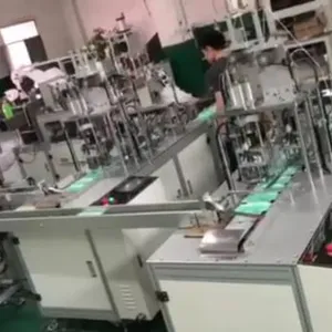 HOT SALE AUTOMATIC FACE MASK MACHINE KN95 FACE MASK PRODUCTION LINE thumbnail-4