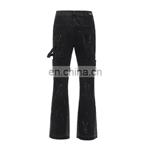DiZNEW WHOLESALE BIKER LOOSE STRAIGHT SLIM FIT BIKER JEANS MEN thumbnail-4