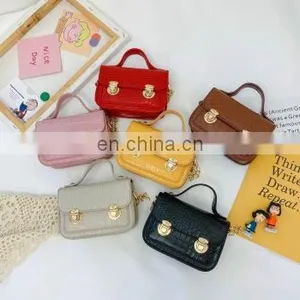 Kids Girls Pu Leather Crossbody Bag Children Mini Purse Shoulder Messenger Bag Handbag Satchel Bag thumbnail-1