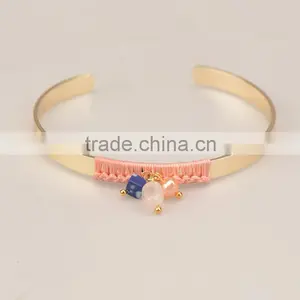 CWB662001 Online Jewelry Handmade Bracelets Fashion Expandable Stainless Steel Wire Bangle With Charm thumbnail-5