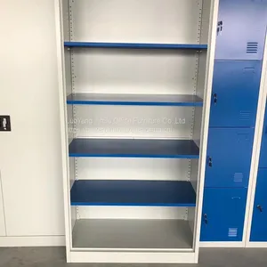 Book Shelf Blue and Gray Color Office Steel Cabinet Without Door H1850XW900XD400mm thumbnail-3