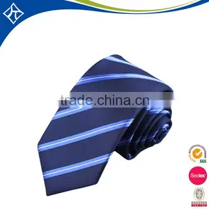 100% Polyester Striped Neck Tie With Customized Logo thumbnail-3
