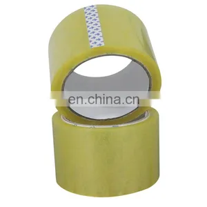 Bopp Tape Big Jumbo Roll Sealing Tape Yellow Color Packing Tape Transparent Waterproof thumbnail-3