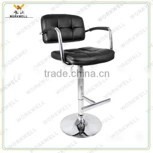 WorkWell Leather Colorful Steel Swivel Bar Stools(Kw-B2138) thumbnail-1