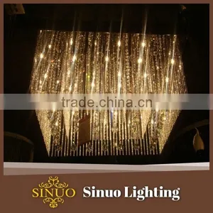 Rectangular Crystal Chandelier False Ceiling Light thumbnail-1