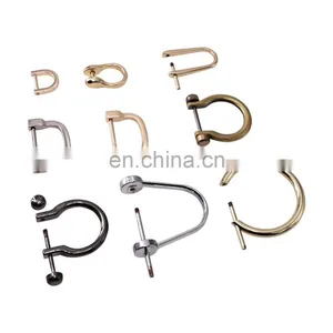 Bag Accessories Nickel Free Adjustable Clasp Alloy Screw Removable Opened D Rings Buckle For Handbags thumbnail-2