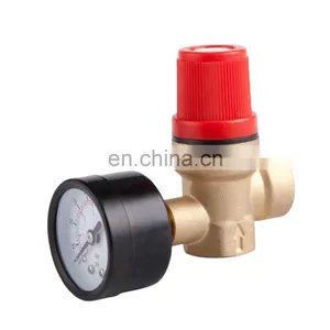 Brass Angle Type Automatic Pressure Safety Valve for Hot Water Heater thumbnail-1