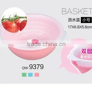 Kitchen Plastic Vegetable Basket Mesh Basket for Water Drainage thumbnail-1