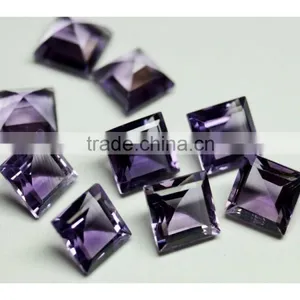 7MM AAA Quality Natural Brazil Amethyst Square 9 Pieces Lot Gems With Amazing Luster ( Aini Gems ) thumbnail-3