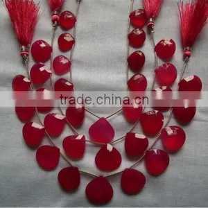 Red Onyx Briolette Strand thumbnail-1