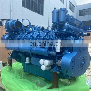 662KW/1500RPM Weichai Water Cooling 900hp Marine Engine 12M33C900-15 thumbnail-4