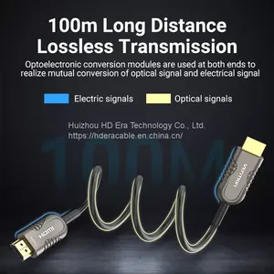 4k60hz 18gbps Hdmi 2.0 Optical Fiber Cable 10m 15m 20m 30m 50m 100m Hdmi Fiber Optic Aoc Cable HD1070 thumbnail-4