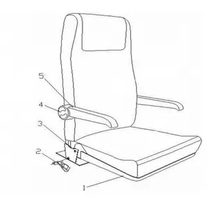 7204-00441 for China Bus ZK6127HS9 for Bus Left Right Seat Armrest thumbnail-6