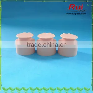 Pink 24/410 Plastic Flip Top Cap for Cosmetic Bottle,Plastic Bottle Flip Top Cap thumbnail-1