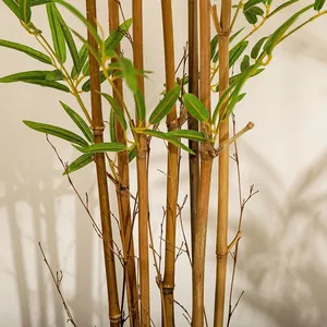 Wholesale Artificial Bamboo Plants Leaves Bonsai for Garden Decoration Artificial Bamboo Decor Tree for Hotel thumbnail-4