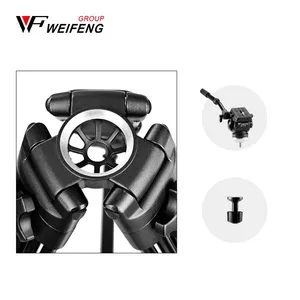 WF 717 Fluid Head Professional Camcorder Tripod System for Video Camera Record Live Streaming thumbnail-3