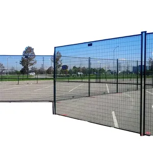 Outdoor Heat-treated Steel Temporary Movable Safety Fence, no Excavation Required, With Waterproof Steel Wire Driveway Guardrail thumbnail-4