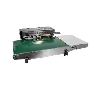 MO-QDMECH Continuous Band Sealer Automatic BZ049 Bag Sealing Machine FR-770 Conveyor Sealer 0-21m/min Food Packing thumbnail-1