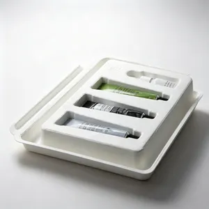 Moulded Pulp Cosmetic Packaging for Perfume Bottle Inserts, Cushion Fit, Anti-Scratch Lining thumbnail-4