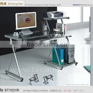 Plexiglass Computer Table thumbnail-1
