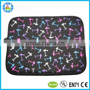 Black Color Neoprene Laptop Sleeve With Silk Screen Printing thumbnail-6