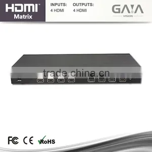 Gaia-Vision IR HDBaseT HDMI Switch Matrix 4x4 Extender Over UTP Cat5e/6 Cable up to 100m 120M With RS232 Control thumbnail-1