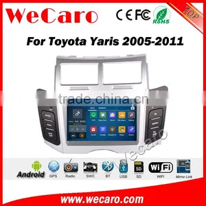 Wecaro WC-TY6221 Android 5.1.1 Car Navigation System for Toyota Yaris Sedan 2005-2011 Car Dvd Player Radio Gps Stereo Silver thumbnail-1
