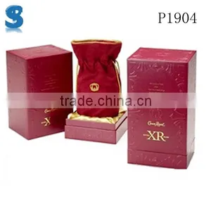 Customized Size Top Design Wine Case Hand Making Perfume Box With Velvet Pouch Protect P1904 thumbnail-1