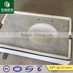 Natural Stone Marble White Bathroom Countertop thumbnail-2