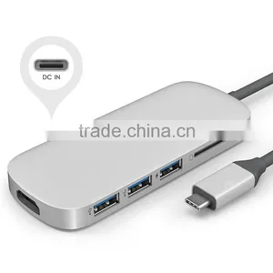 Comb 3.1 Type C Power Charge Hub With Card Reader USB 3.0 Port thumbnail-1