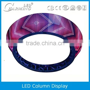 Small Multiple Size Special Shape Flexible Full Color Indoor Led Column Display thumbnail-2