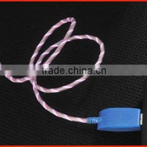 USB Cable /USB Charger Cable With LED Light for Iphone/Ipad thumbnail-1