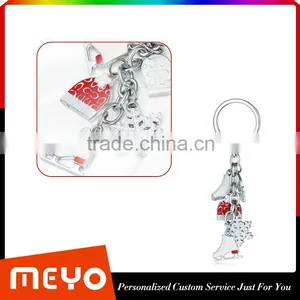 Warehouse Custom Made Christmas Promotion Gifts Metal Key Chains thumbnail-5
