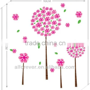 Hot Sale XL Pink Dandelion Wall Decor for Living Room 60*90cm thumbnail-2