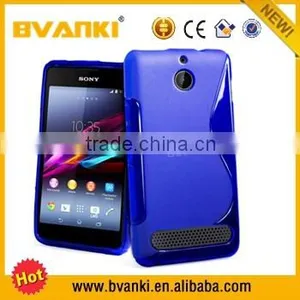 for Sony Xperia e1 Tpu Case, Tpu Case for Sony Xperia E1,Mobile Phone S Line TPU Gel Back Cover for Sony Xperia E1 thumbnail-5