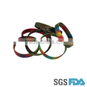 Wholesale Cheap Price Funny Custom Logo Silicone Rubber Wristband Bracelet thumbnail-3