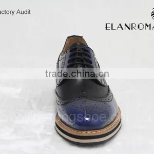 Wholesales Men Casual Leather Flat Sole Leather Shoes for Men thumbnail-2