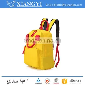 Fashionable Water Resistant Candy Color Leisure Laptop Backpack School Backpack With Webbing Handle for Kids thumbnail-1