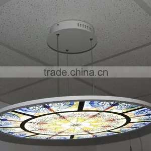 60cm Indoor Use Customize Color Printing Round Led Panel Chandelier thumbnail-4