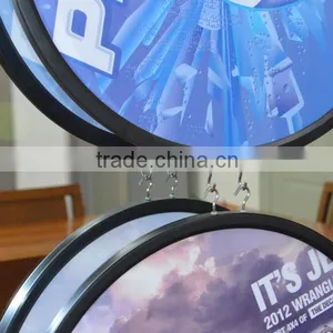 Edgelight PF9 ABS Plastic Light Box Double Sides Round Type Used for Exhibition thumbnail-5