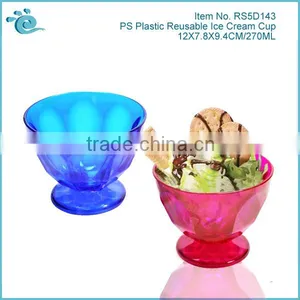 Thick PS Plastic Reusable Ice Cream Cup thumbnail-1