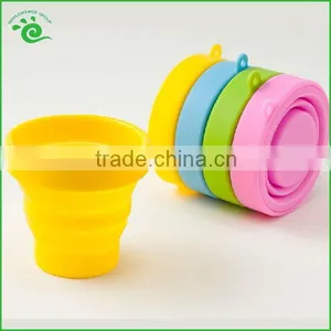 2015 Portable Heat Resistance Folding Silicone Cup for Travel thumbnail-4