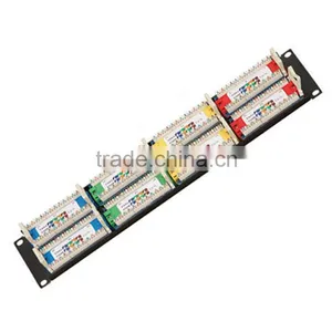 19 Inches Multicolor UTP Cat5e 48 Port Patch Panel thumbnail-2