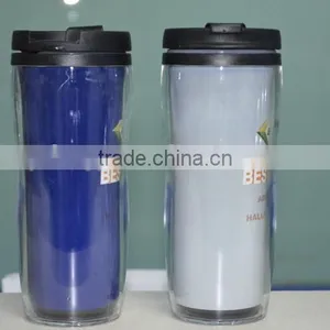 13oz Custom Logo Plastic Color Changing Magic Travel Mug thumbnail-3