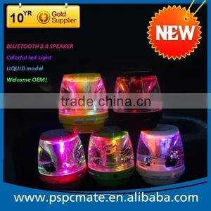 New Arrivel LED TF Card Slot and Hand-free Calls Support Liquid Bluetooth Speaker thumbnail-1