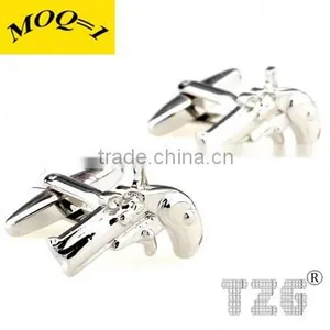 Fashion Stainless Steel Pistol Cufflink thumbnail-1